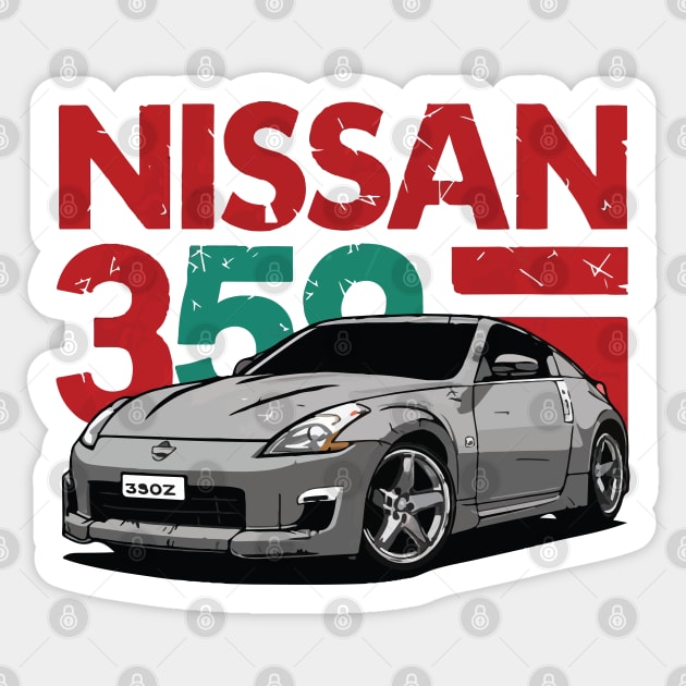 Nissan 350z JDM drift Vintage Car Sticker by Cruise Dresses